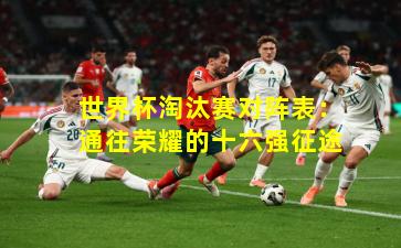 世界杯淘汰赛对阵表：通往荣耀的十六强征途
